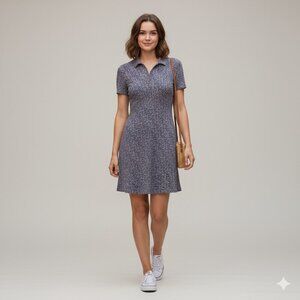 Esprit Y2K Silk Dainty Floral Dress US 6 Multi Ditsy SS Vtg Fairy Grunge FLAW